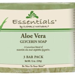 Sabonete Glicerinado Aloe Vera Clearly Natural - Pack 3 Barras (Aprox. 340g)