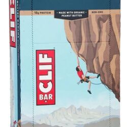 Clif Bar® Barra de Energia Sabor Manteiga de Amendoim e Banana - Caixa com 12 Unidades (Aprox. 660g)