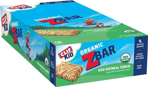 Clif Kid ZBar Iced Oatmeal Cookie Orgânico - Pacote com 18 Unidades (Aprox. 475g)