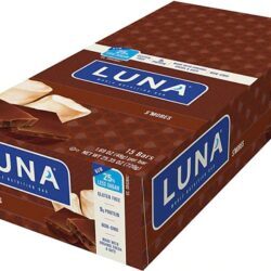 Clif LUNA Whole Nutrition Bar S'Mores - 15 Barras Energéticas - Nutrição Completa