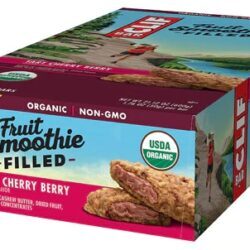 Clif Bar Barra de Energia Orgânica Fruit Smoothie, Recheio Sabor Torta de Cereja e Amora - 12 Barras (aprox. 624g)