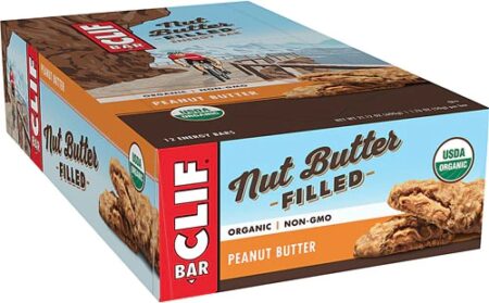 Clif Organic Nut Butter Filled Energy Bars Peanut Butter -- 12 Bars