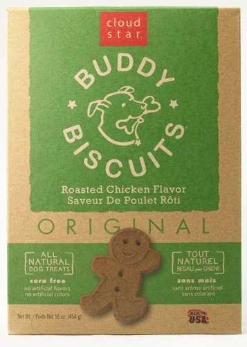 Cloud Star Buddy Biscuits Petiscos para Cães Sabor Frango Assado - 454g
