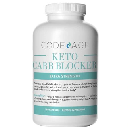 Code Age Keto Carb Blocker Dietary Supplement -- 180 Capsules