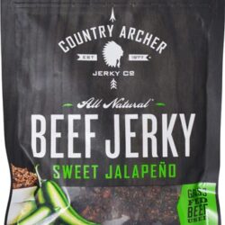Country Archer Beef Jerkey Gluten Free Sweet Jalapeno -- 3 oz
