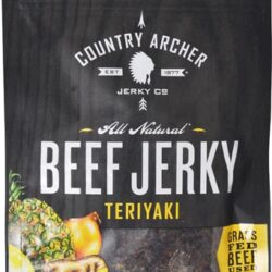 Country Archer Beef Jerkey Gluten Free Teriyaki -- 3 oz