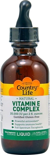 Country Life Vitamina E Natural Complexo de Tocoferóis 240 UI - 59ml