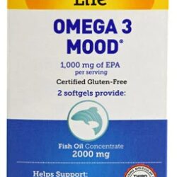 Country Life Omega 3 Mood® 90 Softgels: Suporte ao Humor e Bem-Estar com EPA/DHA