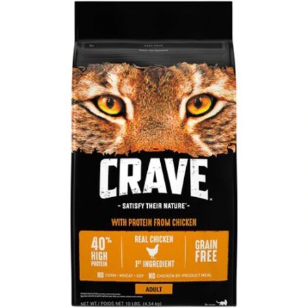 Crave Satisfy Their Nature™ Adult Cat Food Chicken -- 10 lb