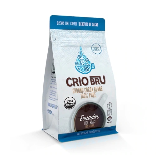 Cacau Ecuador Light Roast Moído Crio Bru - 283g: Sabor Rico e Floral para o Seu Dia