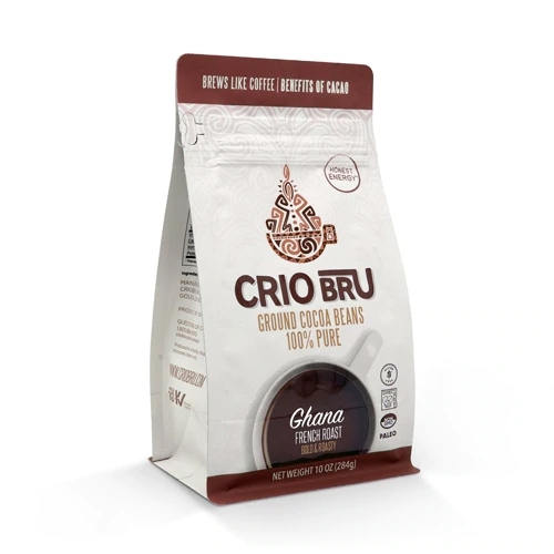 Cacau Moído Crio Bru Ghana Light Roast Torra Clara Intensa 283g - Sabor Puro e Leve