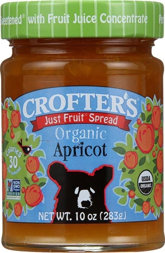 Geleia de Damasco Orgânica Crofters Just Fruit® - 284g - Sabor Puro e Saudável