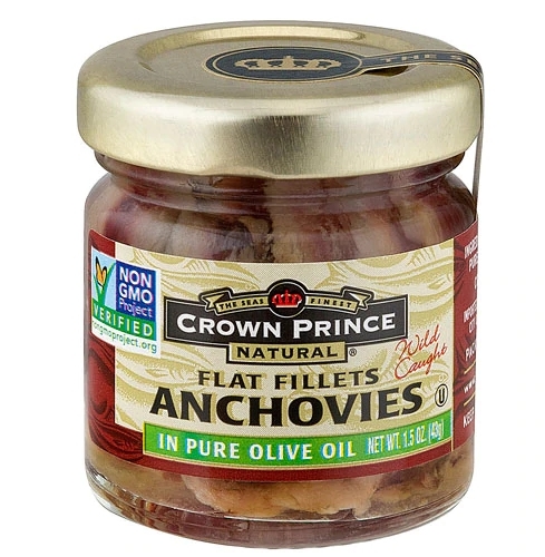 Filés de Anchova Crown Prince em Óleo - Conserva Premium 42.5g