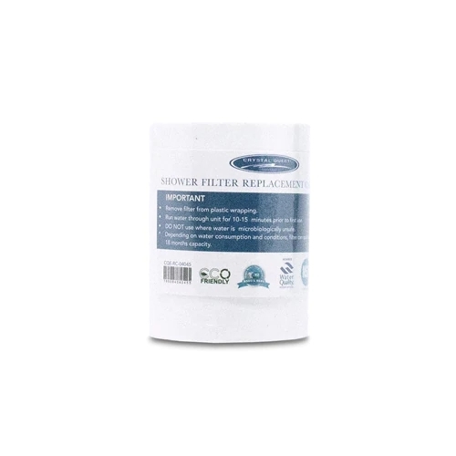 Filtro de Chuveiro Crystal Quest - Reposição 1 Filtro | Água Pura para Sua Pele e Cabelos