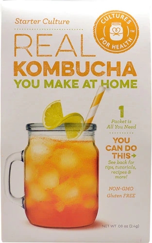 Cultures For Health Starter Culture Para Kombucha Real - 1 Pacote Para Fermentação Saudável