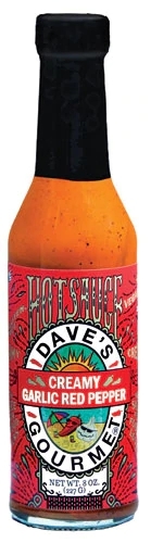 Molho de Pimenta Cremoso Alho e Pimenta Vermelha Dave's Gourmet - 227g