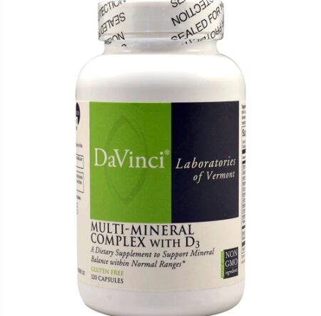 DaVinci Laboratories Multi-Mineral Complex with D3 -- 120 Capsules