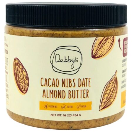 Debby's Cacao Nibs Date Almond Butter -- 16 oz