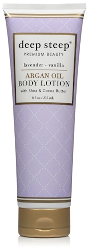 Loção Corporal Óleo de Argan Deep Steep Lavanda Baunilha 236ml - Hidratação Profunda e Relaxamento