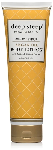 Loção Corporal Deep Steep Óleo de Argan Manga Papaia - 237ml Hidratação Profunda e Nutrição