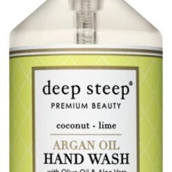 Sabonete Líquido Deep Steep Argan, Oliva e Aloe Vera Coco e Limão - 521ml - Hidratação e Bem-Estar