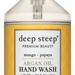 Sabonete Líquido Mãos Deep Steep Óleo de Argan, Oliva e Aloe Vera Manga & Mamão - 521ml