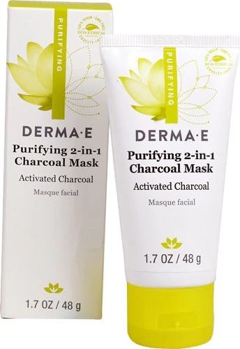 Máscara Purificante 2 em 1 Derma E Carvão Ativado - 48g: Pele Radiante e Livre de Impurezas