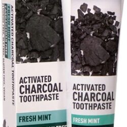 Pasta de Dente Carvão Ativado Desert Essence Menta Refrescante 177g - Clareamento Natural e Saúde Bucal Completa