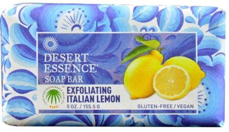 Desert Essence Soap Bar Exfoliating Italian Lemon -- 5 oz