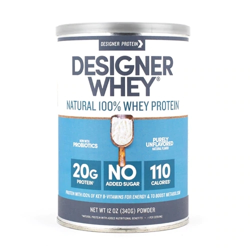 Designer Protein Premium Natural Whey Protein Sem Sabor - 340g | Potência e Pureza para Seus Músculos