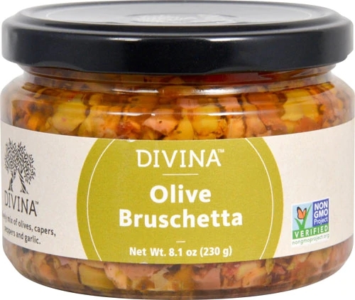 Divina Olive Bruschetta - Azeitonas Temperadas (Aprox. 230g)