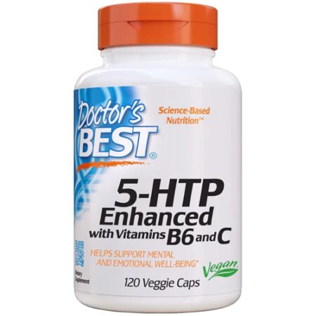 Doctor's Best 5-HTP Enhanced with Vitamins B6 and C -- 120 Veggie Caps