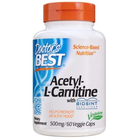 Doctor's Best Acetyl-L-Carnitine -- 500 mg - 60 Veggie Caps