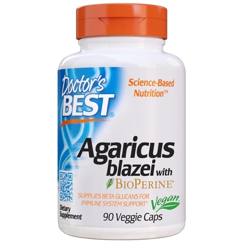 Doctor's Best Agaricus blazei 90 Cápsulas Veggie - Saúde Imunológica e Bem-Estar