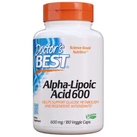 Doctor's Best Alpha-Lipoic Acid 600 -- 600 mg - 180 Veggie Caps