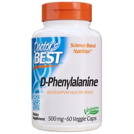 Doctor's Best D-Phenylalanine -- 500 mg - 60 Veggie Caps