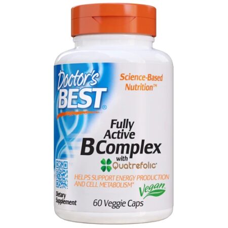 Doctor's Best Fully Active B Complex with Quatrefolic® -- 60 Veggie Caps