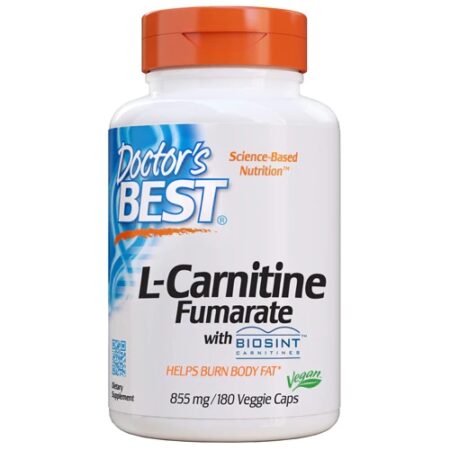 Doctor's Best L-Carnitine Fumarate -- 855 mg - 180 Veggie Caps