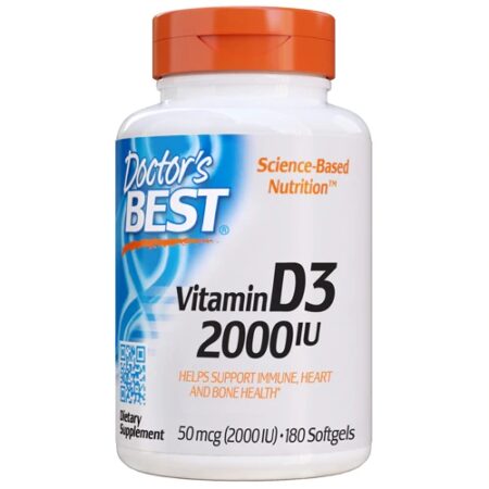 Doctor's Best Vitamin D3 -- 2000 IU - 180 Softgels