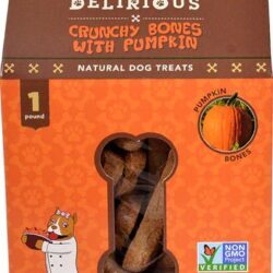 Petiscos Naturais Doggy Delirious Crunchy Bones Sabor Abóbora - 454g