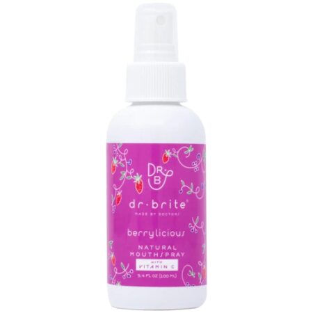 Dr. Brite Kid's Natural Mouth Rinse Spray Travel Size Berrylicious -- 3.4 fl oz