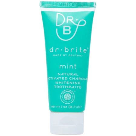 Dr. Brite Natural Activated Charcoal Whitening Toothpaste Travel Size Mint -- 2 oz