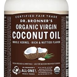 Óleo de Coco Virgem Orgânico Dr. Bronner's 397g - Nutrição Pura e Versátil