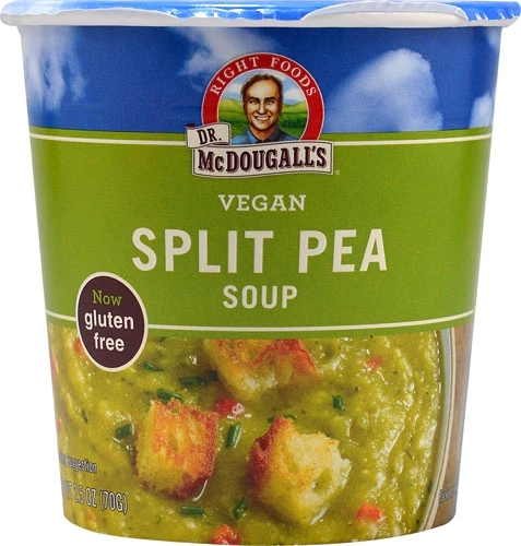 Sopa Vegana Dr. McDougall's Big Cup Split Pea - 71g Sabor Irresistível