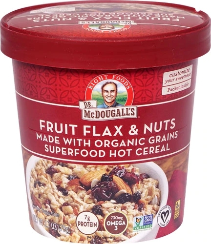 Dr. McDougall Aveia Orgânica Superfood Frutas Linhaça Nozes 76.5g