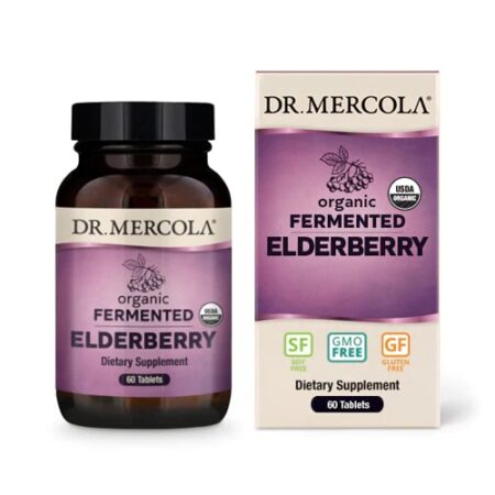 Dr. Mercola Organic Fermented Elderberry -- 60 Tablets