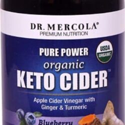 Dr. Mercola Keto Cider Vinagre de Maçã Orgânico com Blueberry - 473ml