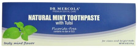 Dr. Mercola Toothpaste with Tulsi Natural Mint -- 6 oz