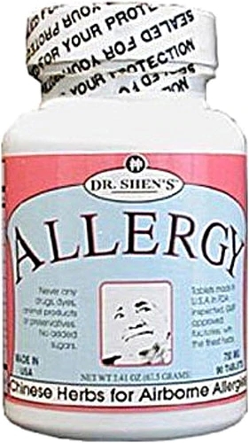 Dr. Shen's Formula A Min Kan Wan - 750mg - 90 Comprimidos para Alívio de Alergias