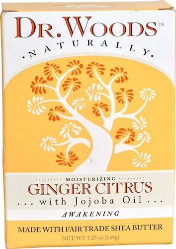 Sabonete Natural Dr. Woods Cítrico Gengibre 149g - Bem-Estar Puro e Revigorante